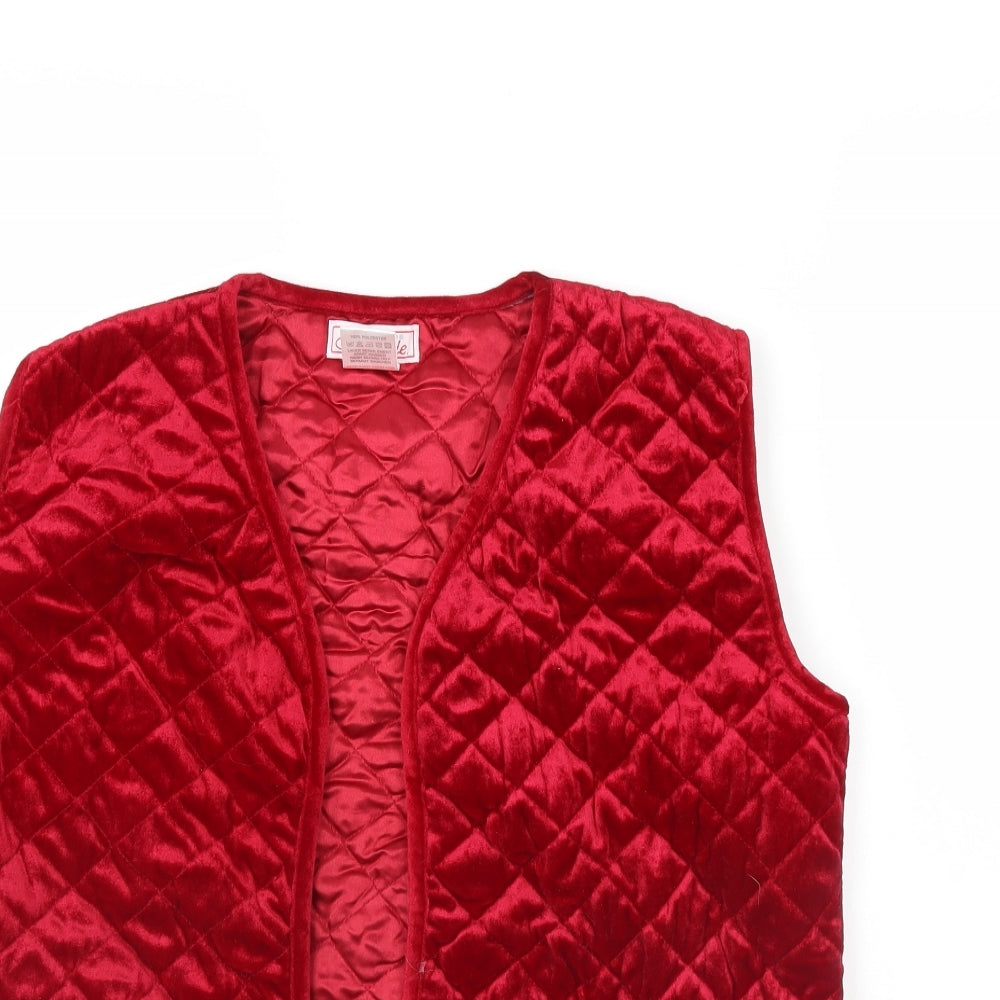 Claire Neuville Womens Red   Gilet Jacket Size 12