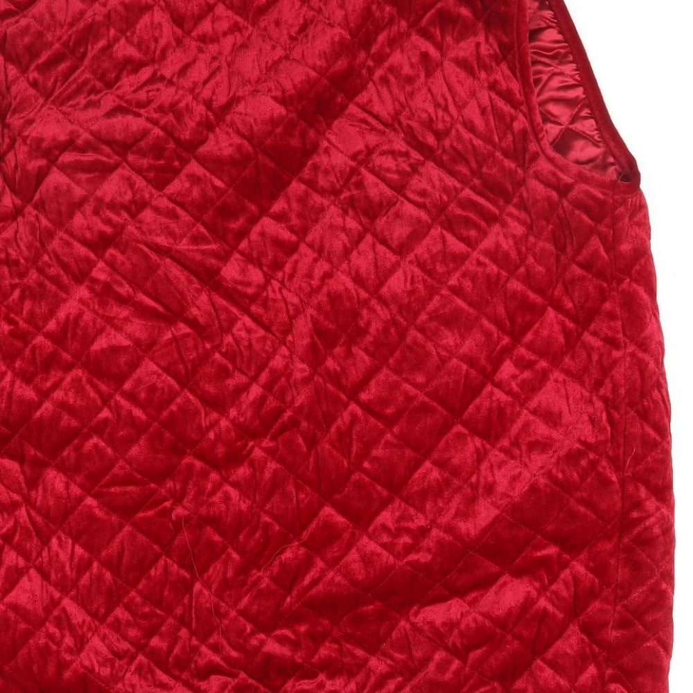 Claire Neuville Womens Red   Gilet Jacket Size 12