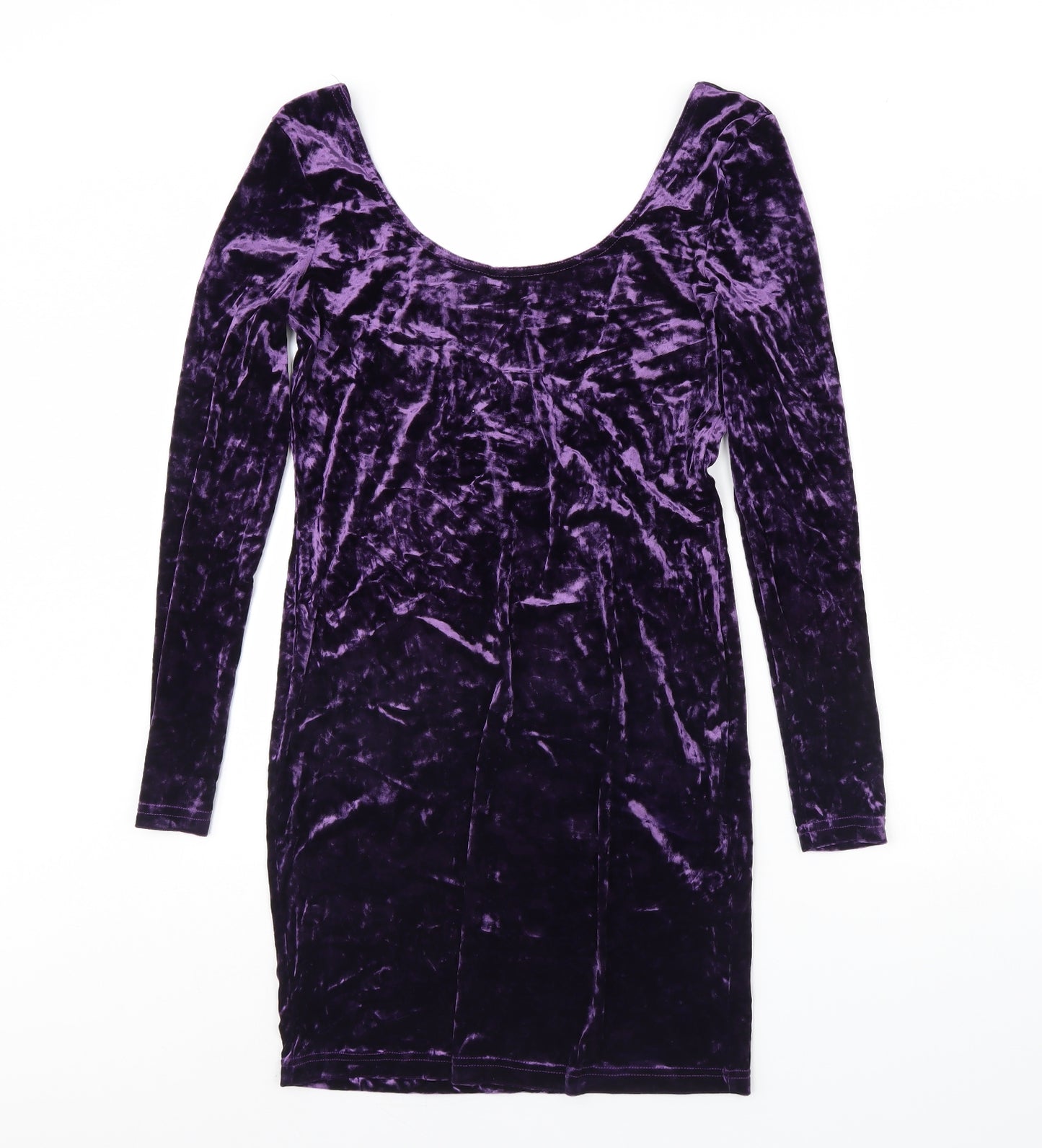 Topshop Womens Purple  Velour Mini  Size 16