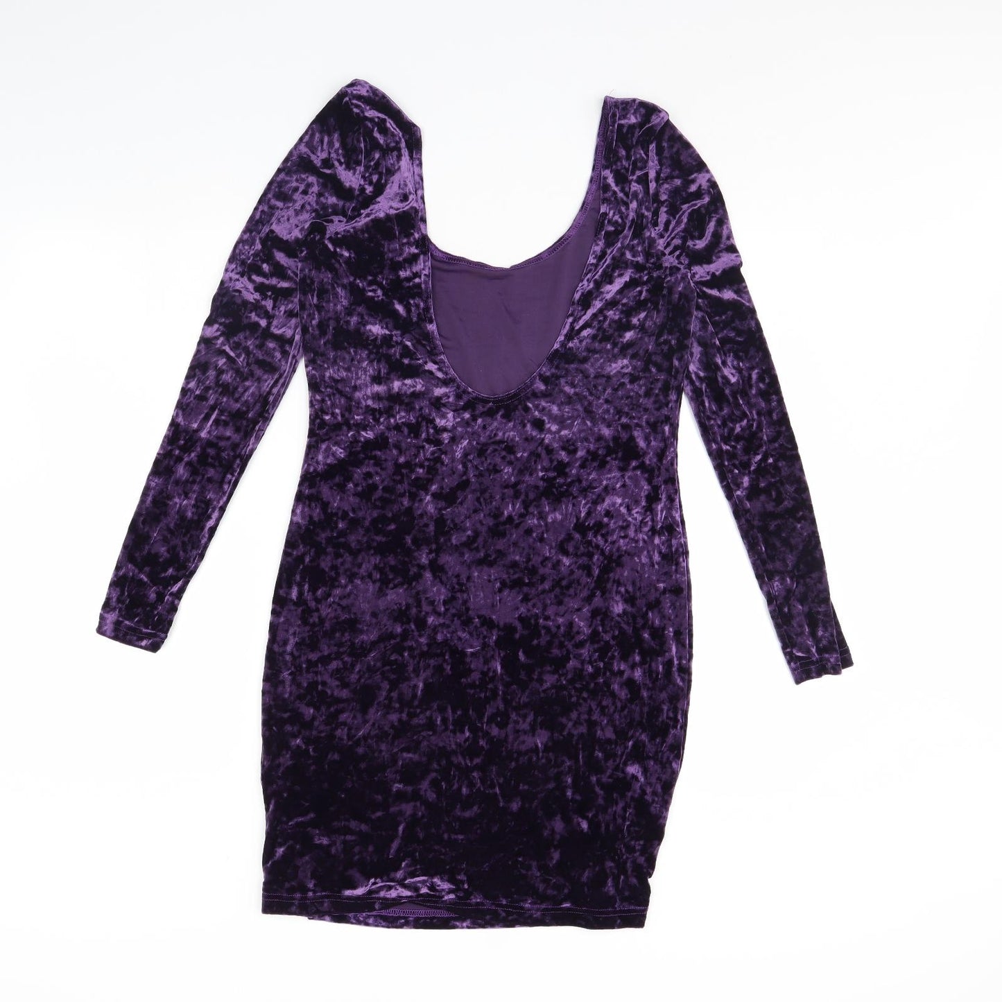 Topshop Womens Purple  Velour Mini  Size 16