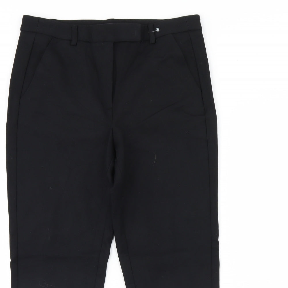 m&S Womens Black   Dress Pants Trousers Size 12 L23 in