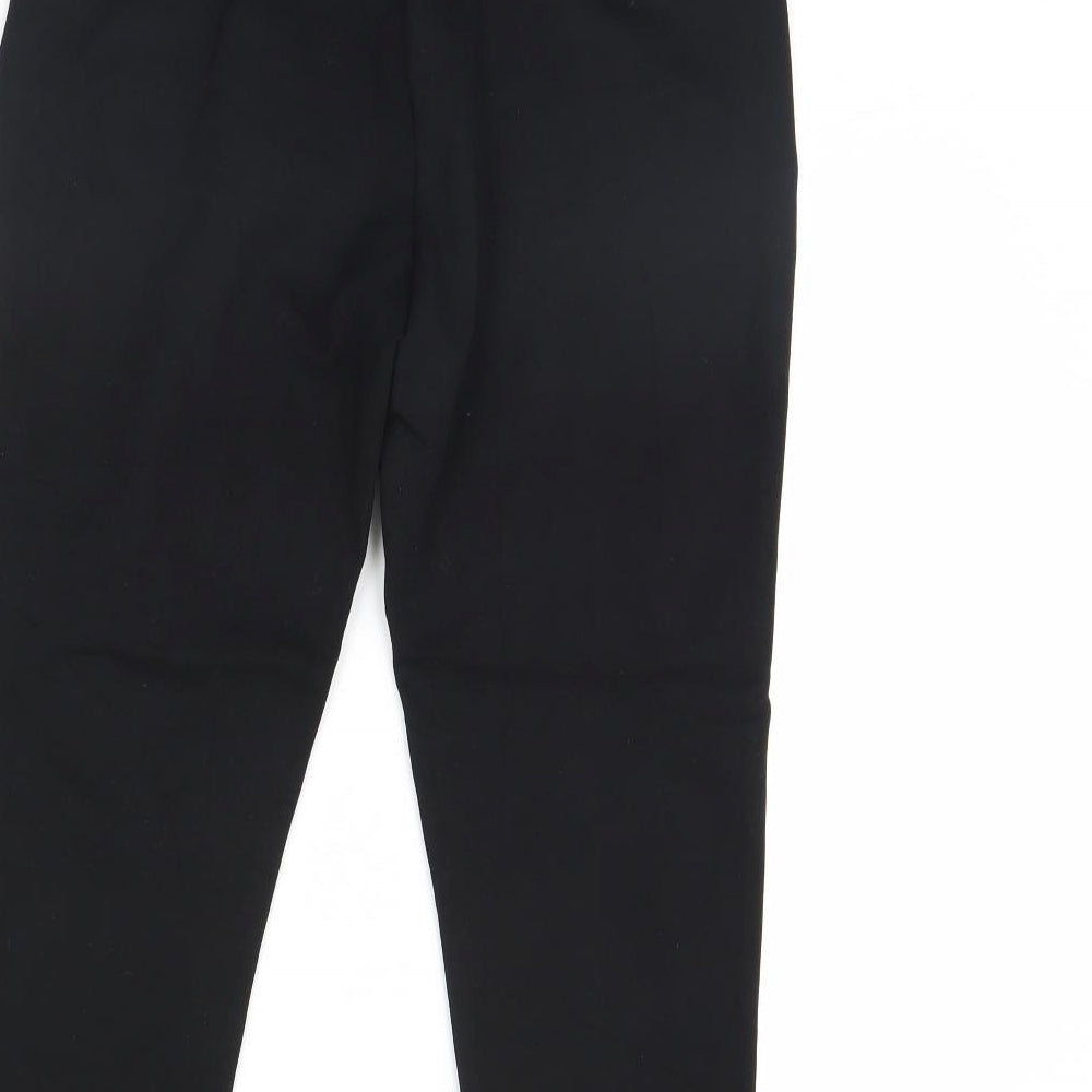 m&S Womens Black   Dress Pants Trousers Size 12 L23 in