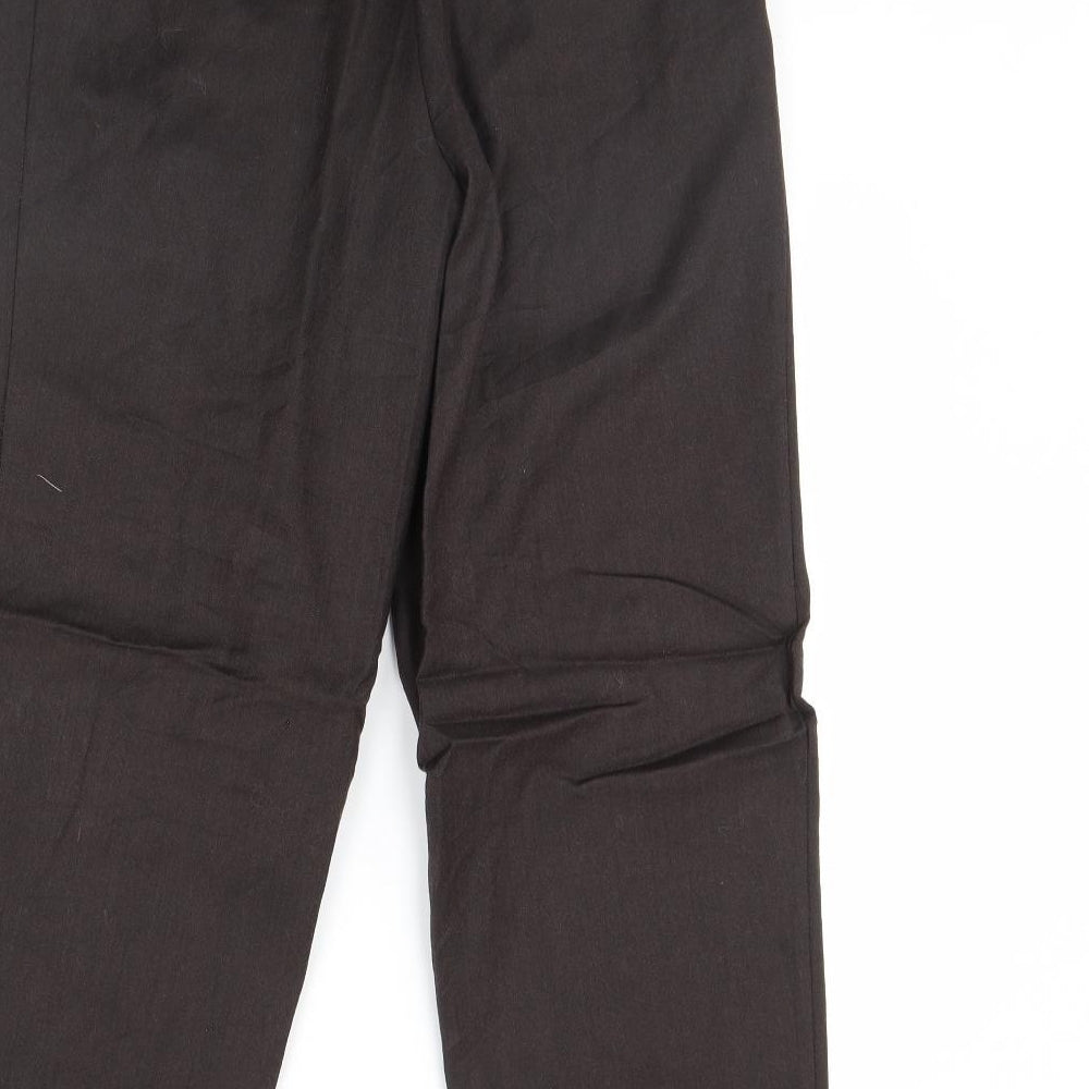 m&s Womens Brown   Trousers  Size 8 L28 in