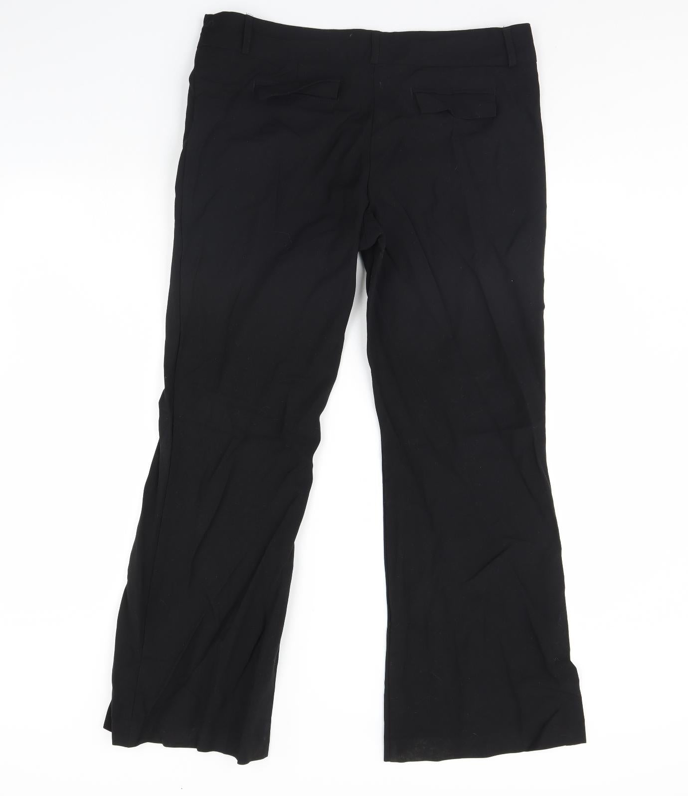 George Womens Black   Dress Pants Trousers Size 14 L29 in