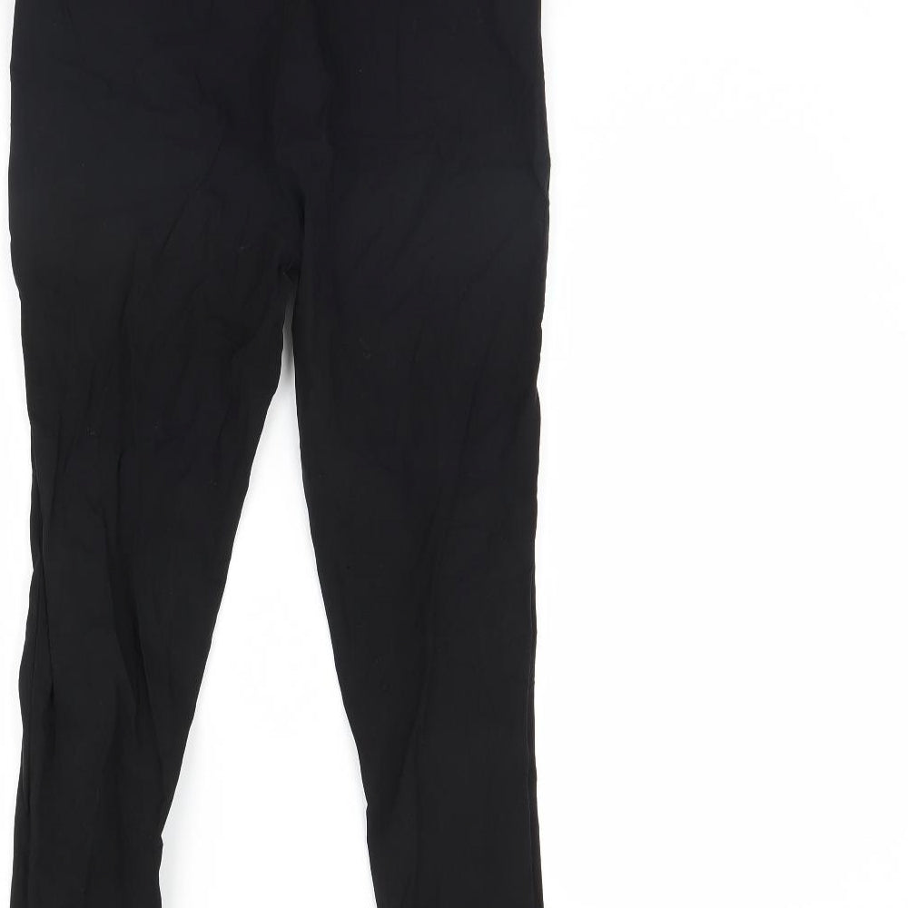 Peacocks Womens Black   Trousers  Size 14 L29 in