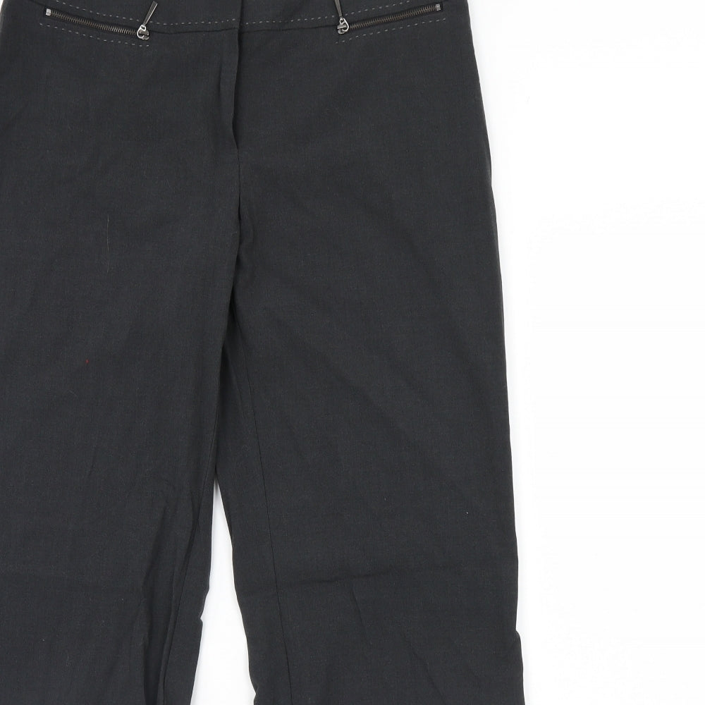 m&s Womens Grey   Dress Pants Trousers Size 12 L30 in