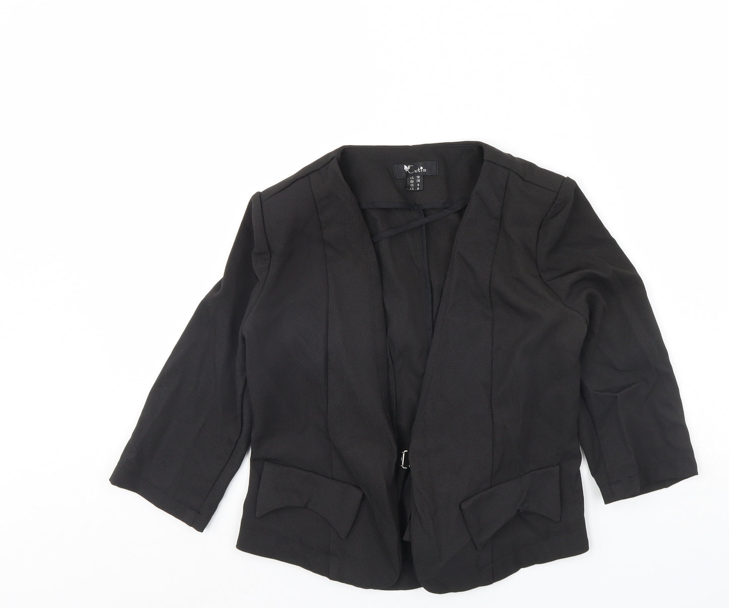 Cutie Womens Black   Jacket  Size 10