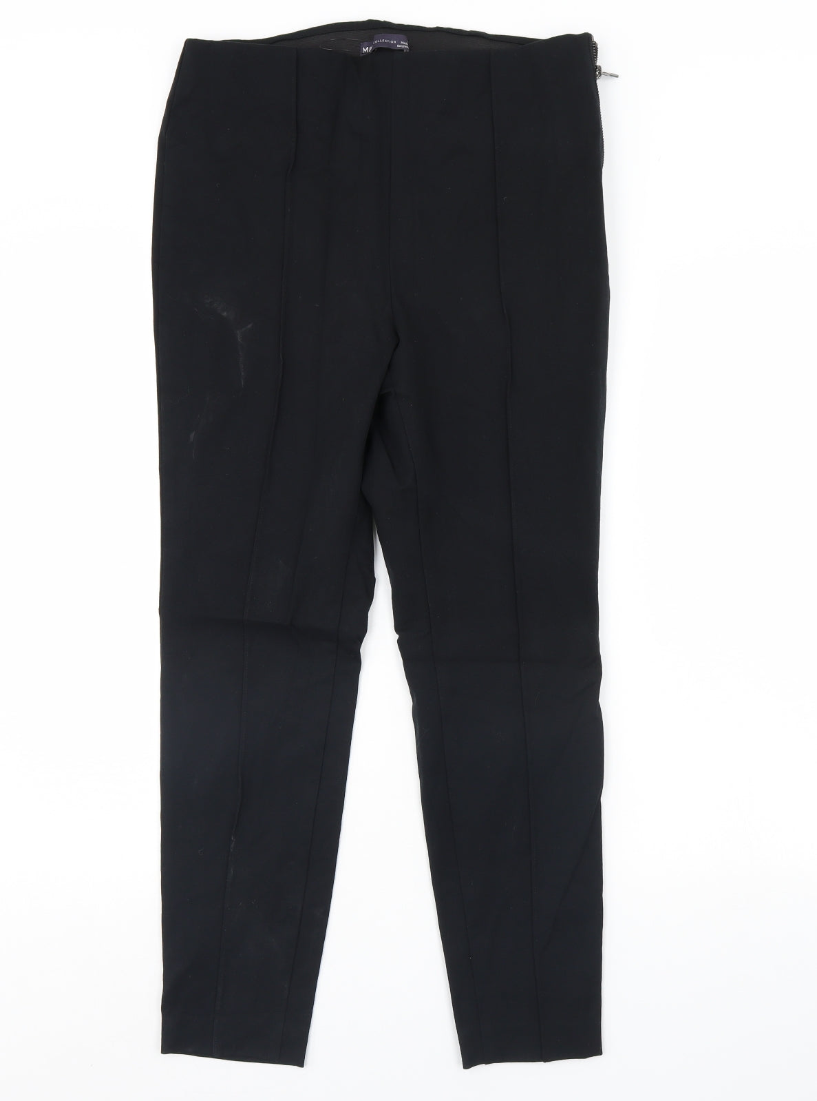 M&s Womens Black   Dress Pants Trousers Size 14 L30 in
