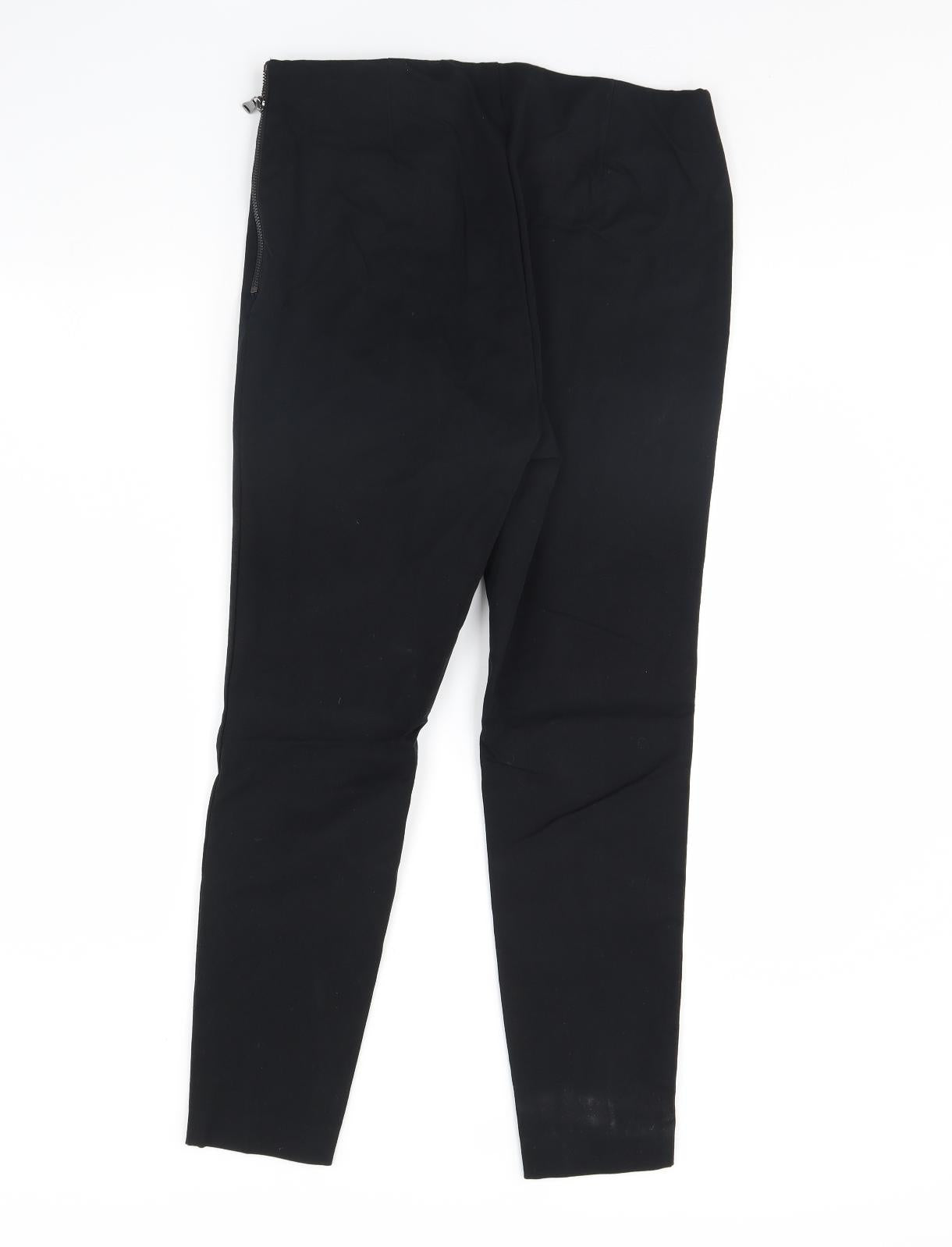 M&s Womens Black   Dress Pants Trousers Size 14 L30 in