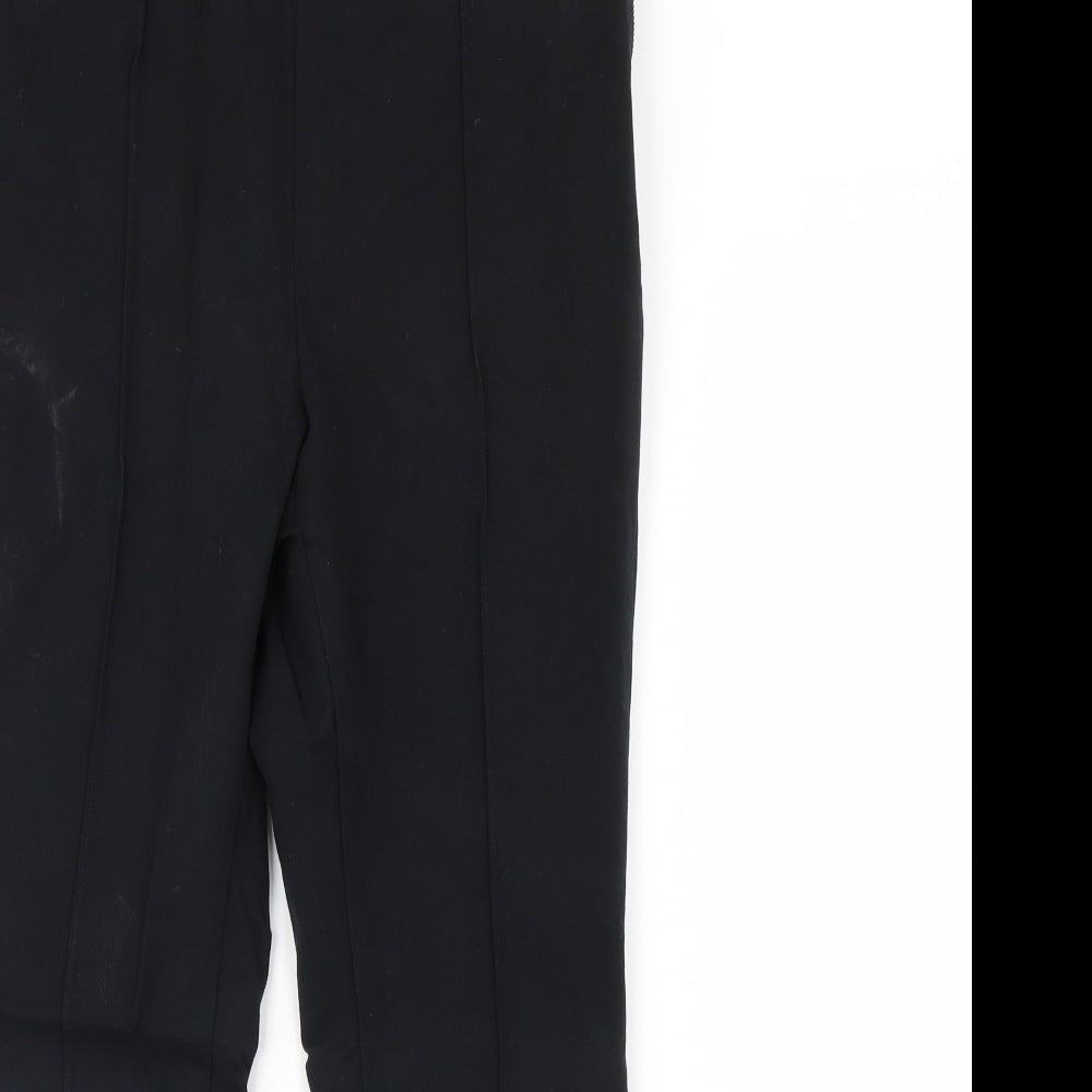 M&s Womens Black   Dress Pants Trousers Size 14 L30 in
