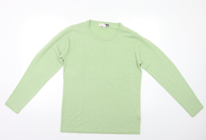 Julipa Womens Green Pullover Jumper Size 14