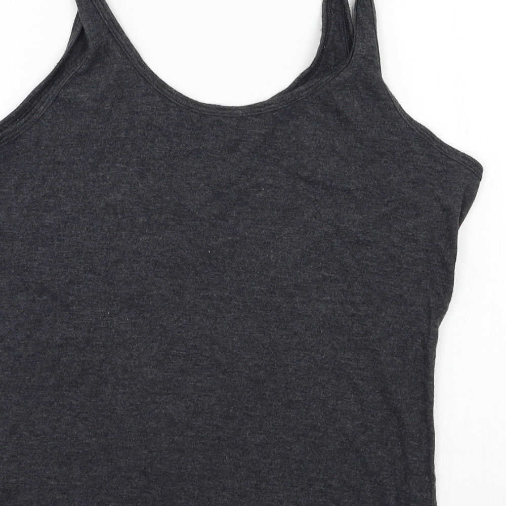 Primark Womens Grey Fair Isle  Cami Pyjama Top Size S