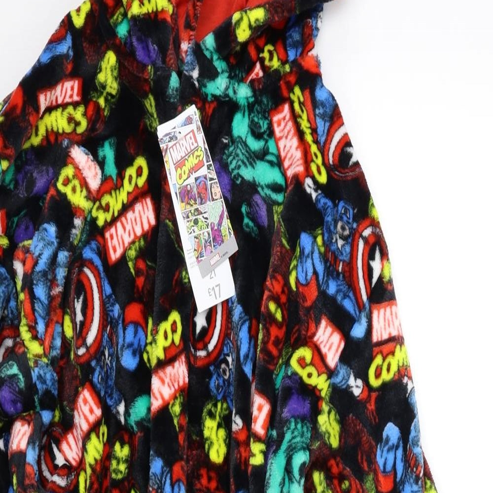 Marvel Boys Multicoloured Geometric   Robe Size 9-10 Years  - Marvel Comics
