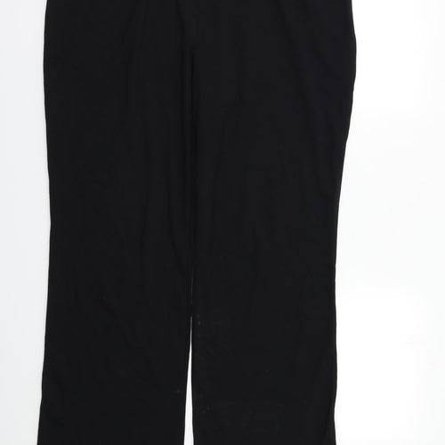 M&S Womens Black   Trousers  Size 18 L27 in