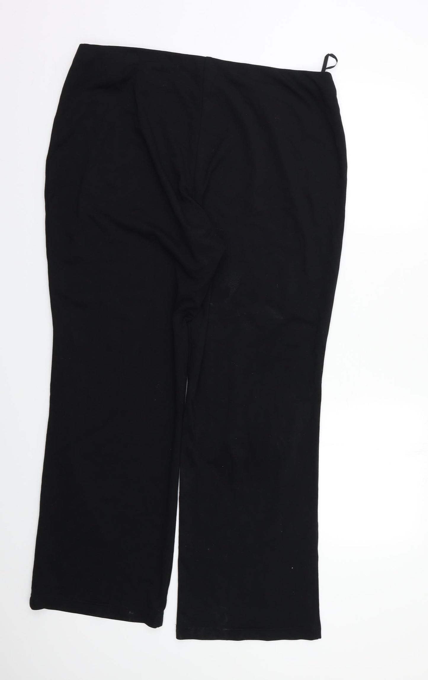 M&S Womens Black   Trousers  Size 18 L27 in
