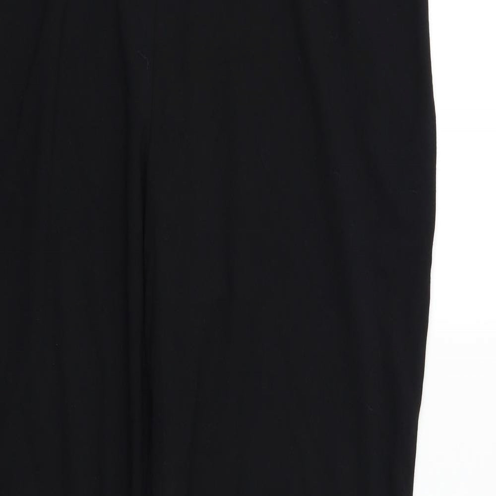 M&S Womens Black   Trousers  Size 18 L27 in