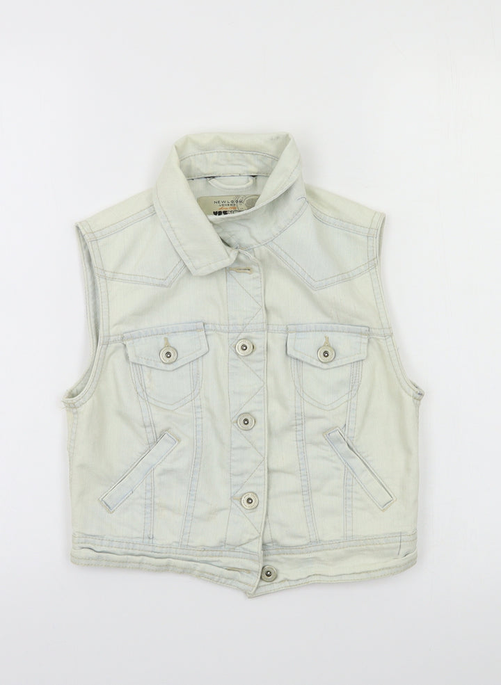 New Look Womens Blue   Gilet Waistcoat Size 8