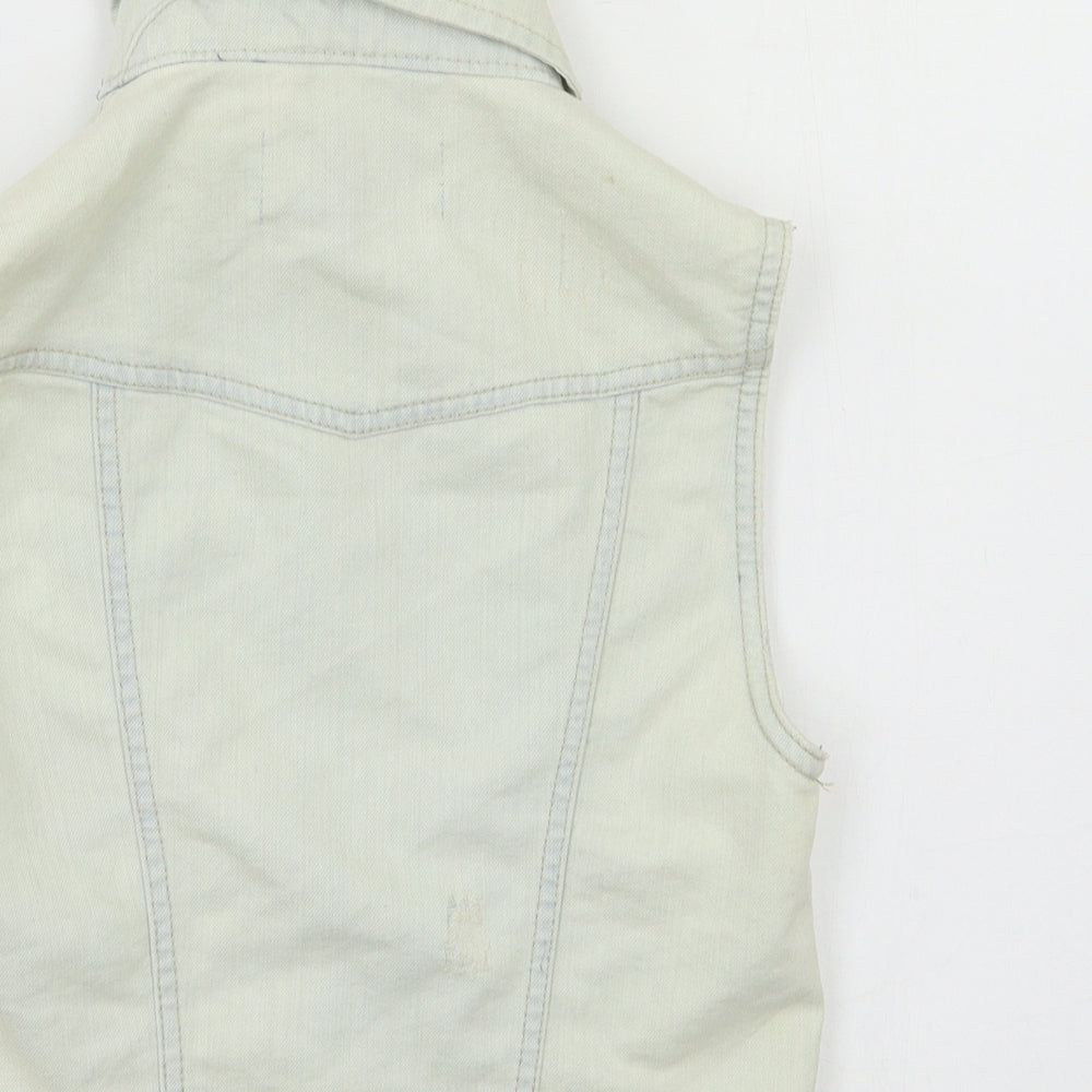New Look Womens Blue   Gilet Waistcoat Size 8