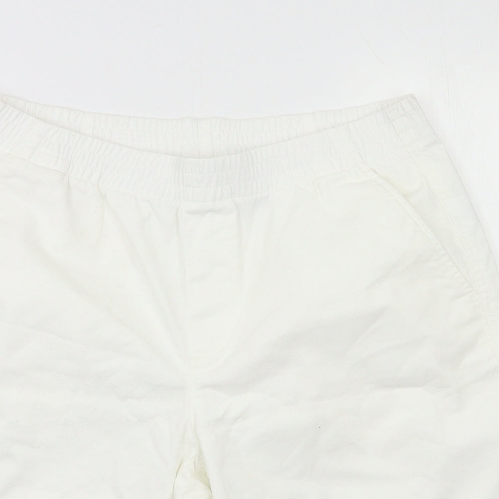 Land's End Womens White   Cargo Shorts Size 12