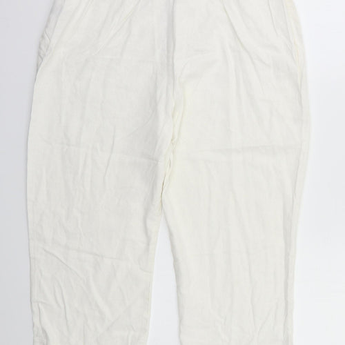 Victoria Jayne Womens White   Capri Trousers Size 14 L20 in