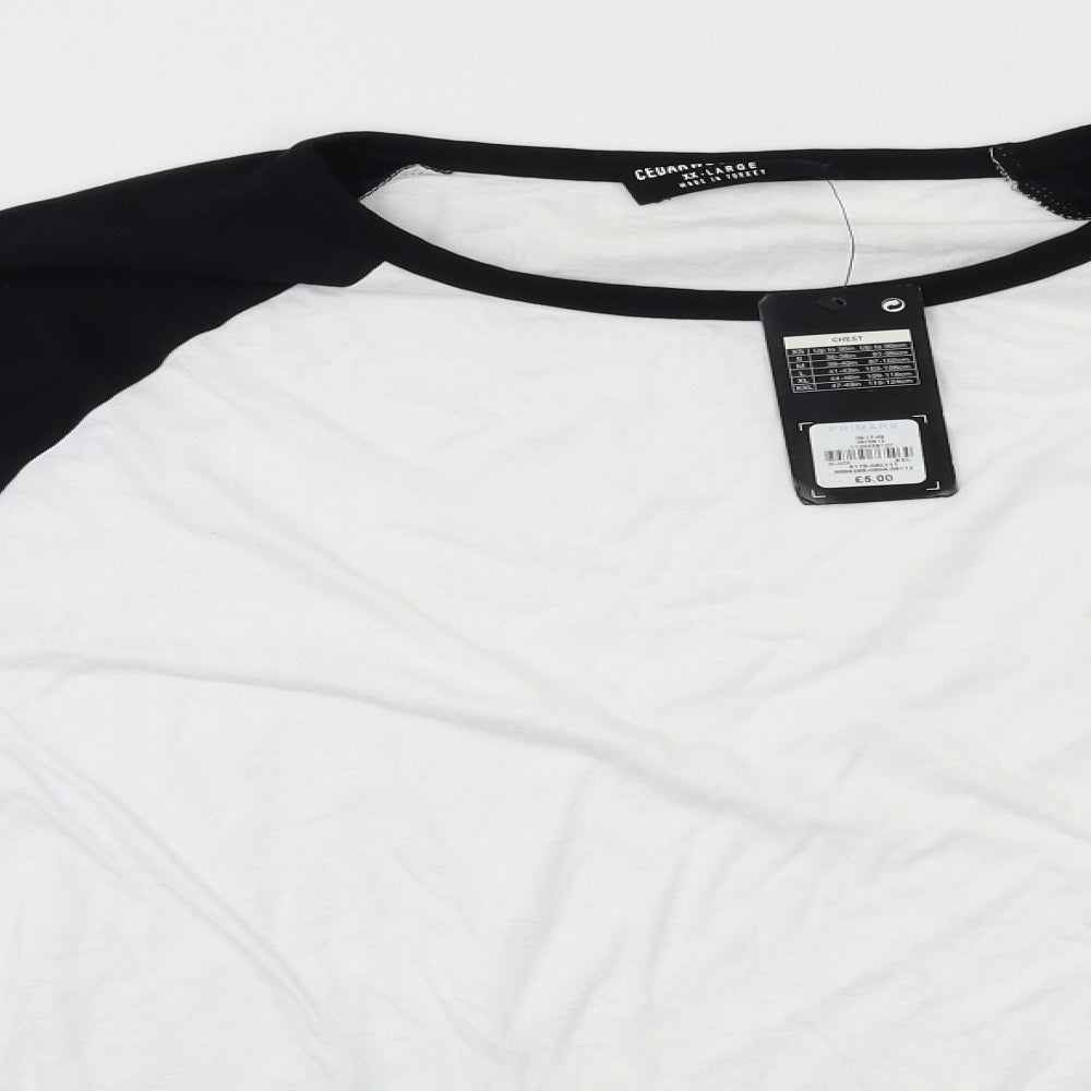 Cedar Wood State Mens White    T-Shirt Size 2XL