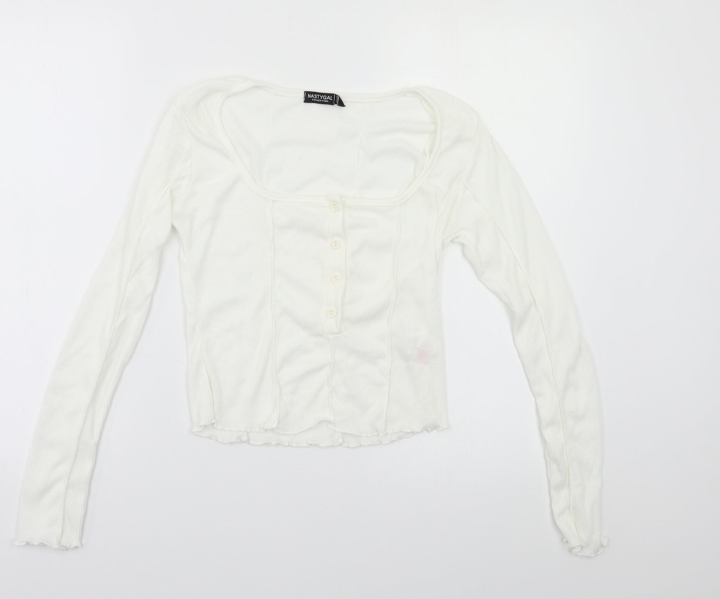 Nasty Gal Womens White   Basic Polo Size 10
