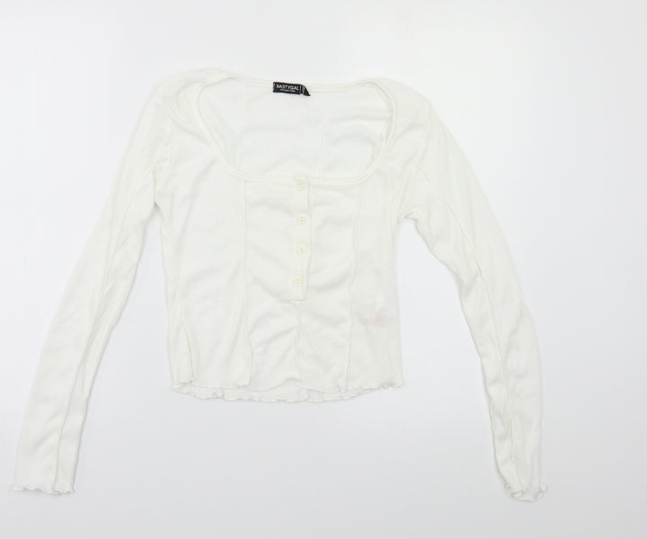 Nasty Gal Womens White   Basic Polo Size 10