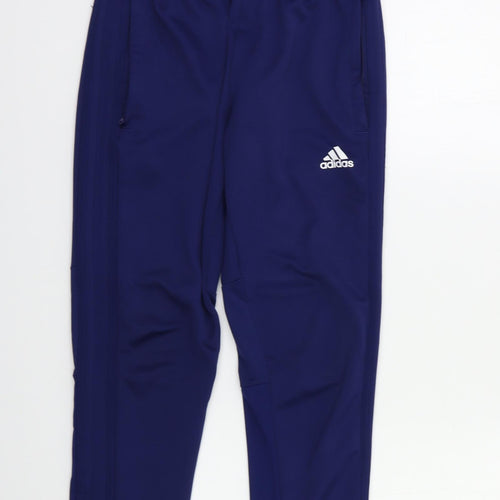 adidas Boys Blue   Jogger Trousers Size 11 Years
