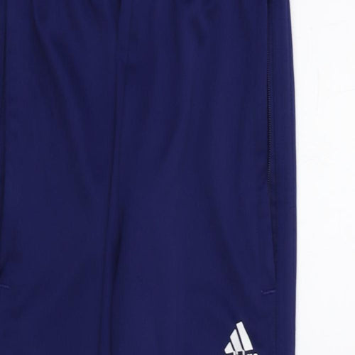 adidas Boys Blue   Jogger Trousers Size 11 Years