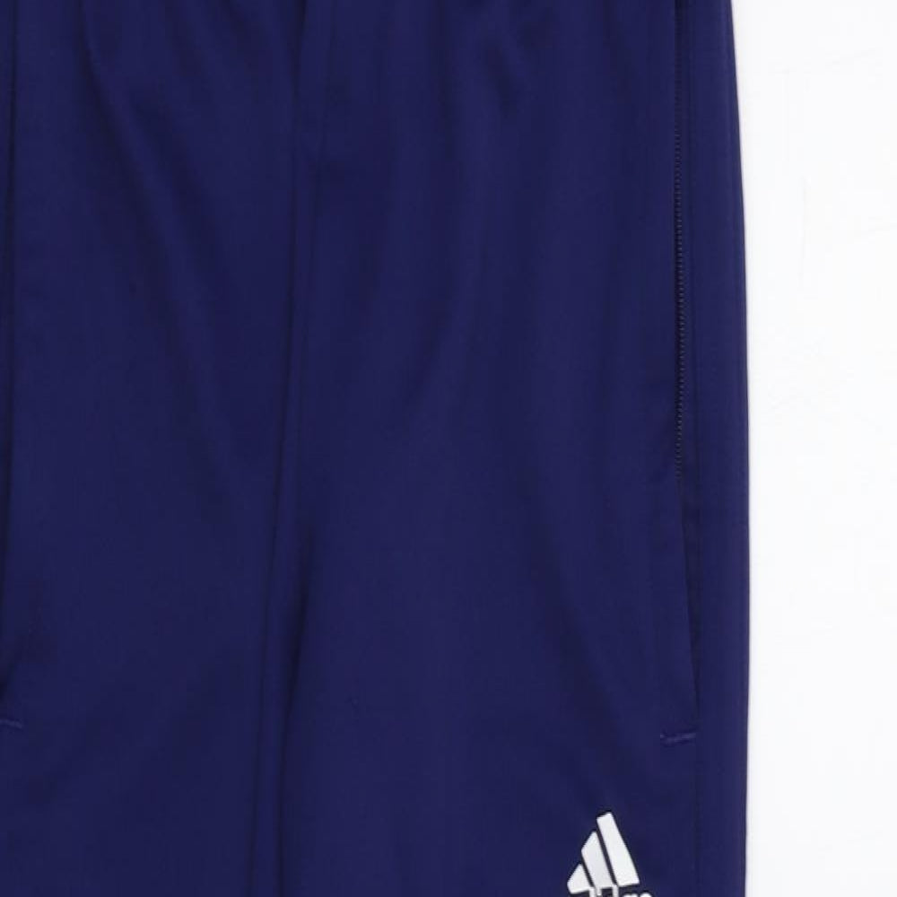 adidas Boys Blue   Jogger Trousers Size 11 Years