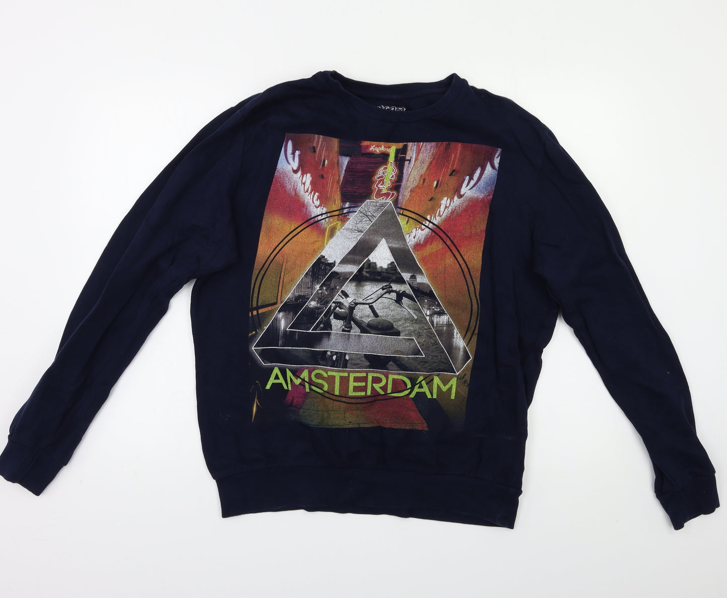 Outcast Womens Blue   Pullover Sweatshirt Size L  - Amsterdam
