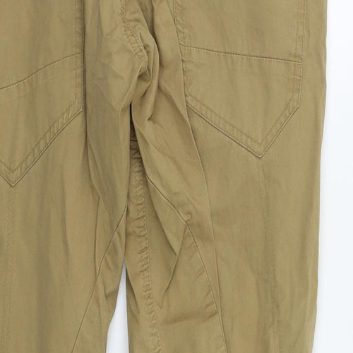 Crafted Mens Beige   Cargo Trousers Size 32 L32 in