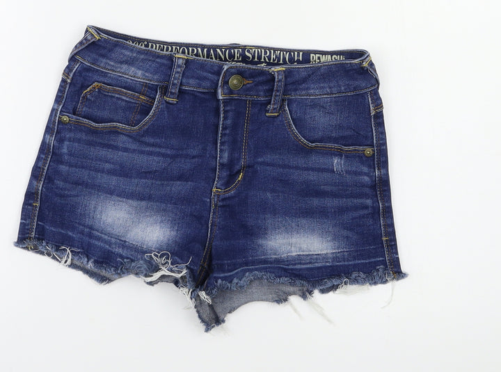 Rewash Womens Blue Hot Pants Shorts Size 6