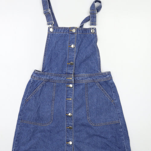 Preworn Womens Blue   Pinafore/Dungaree Dress  Size S