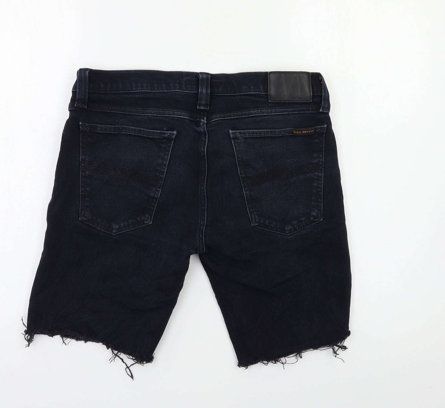 Nudie Jeans Mens Black   Biker Shorts Size 33