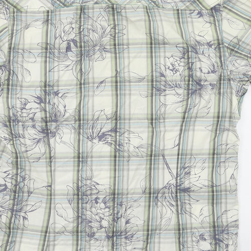 Buirton Mens Green Check   Button-Up Size M