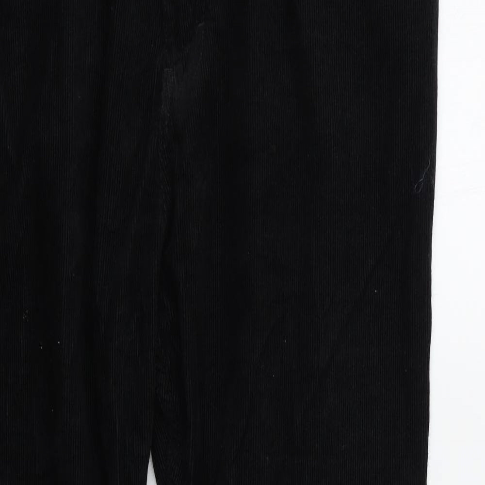 Blue Harbour Mens Black  Corduroy Trousers  Size 40 L31 in
