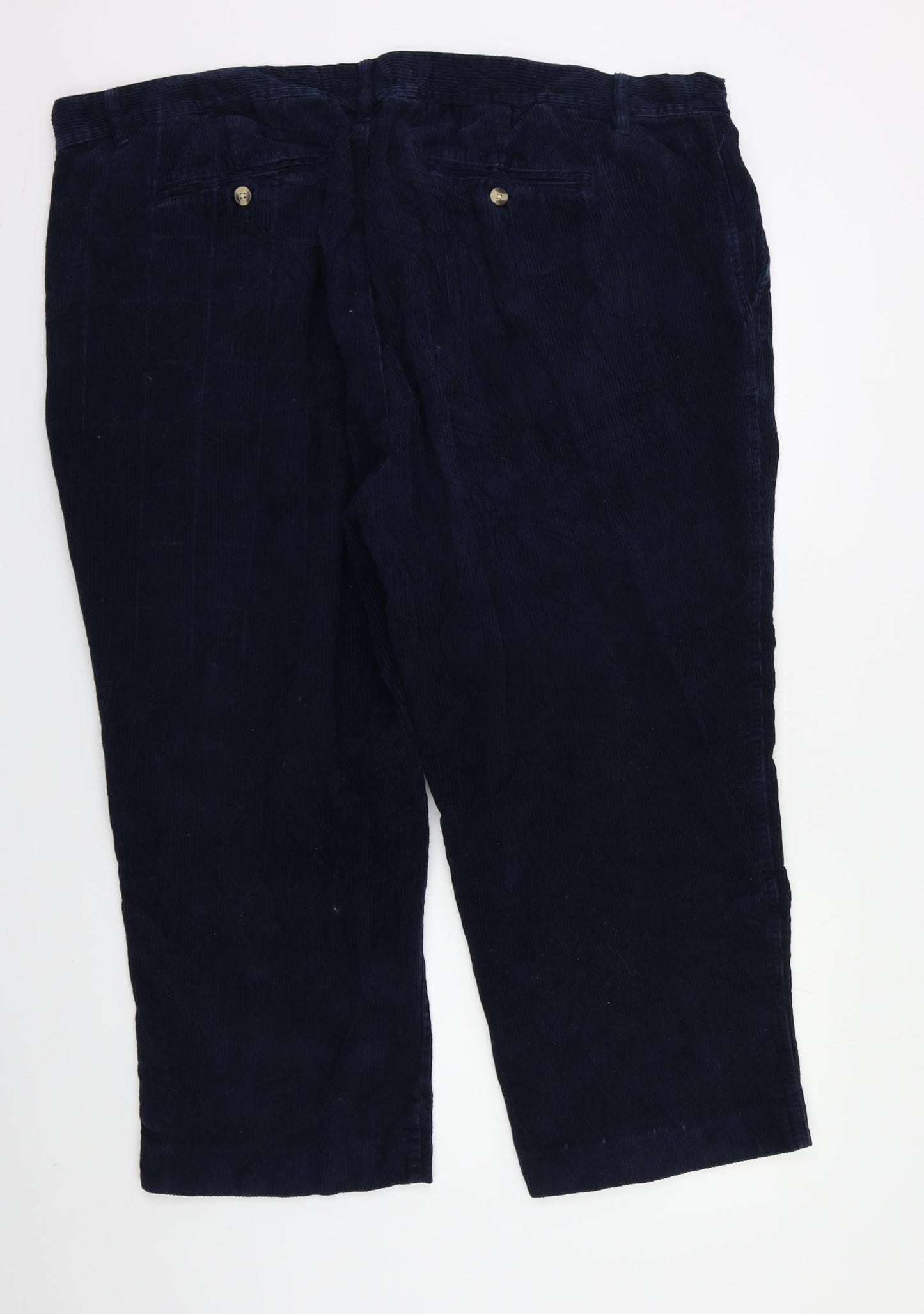 Cotton Tra Mens Black  Corduroy Trousers  Size 46 L23 in