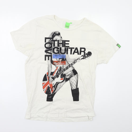 Gio-Goi Mens White    T-Shirt Size M