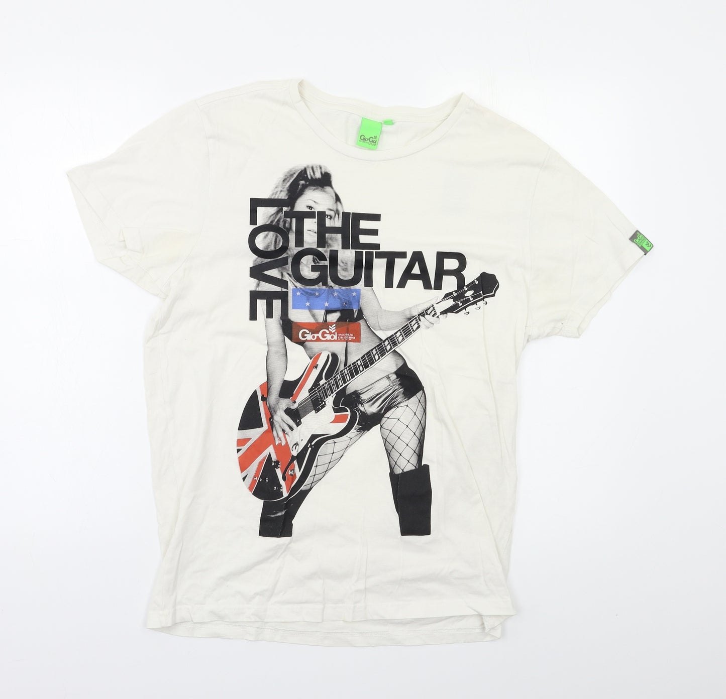 Gio-Goi Mens White    T-Shirt Size M