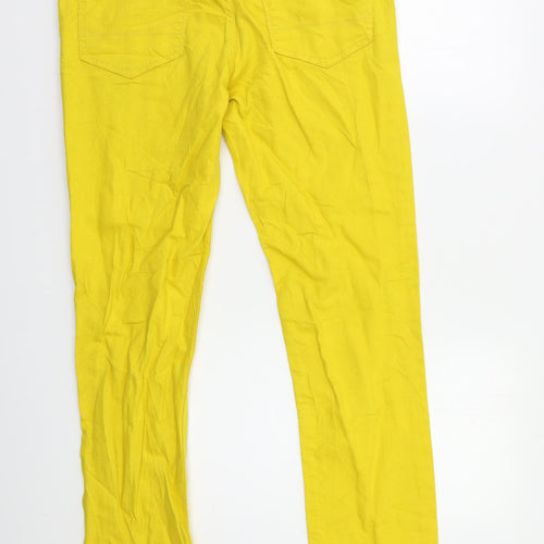 Tommy Hilfiger Womens Yellow   Straight Jeans Size 12 L30 in