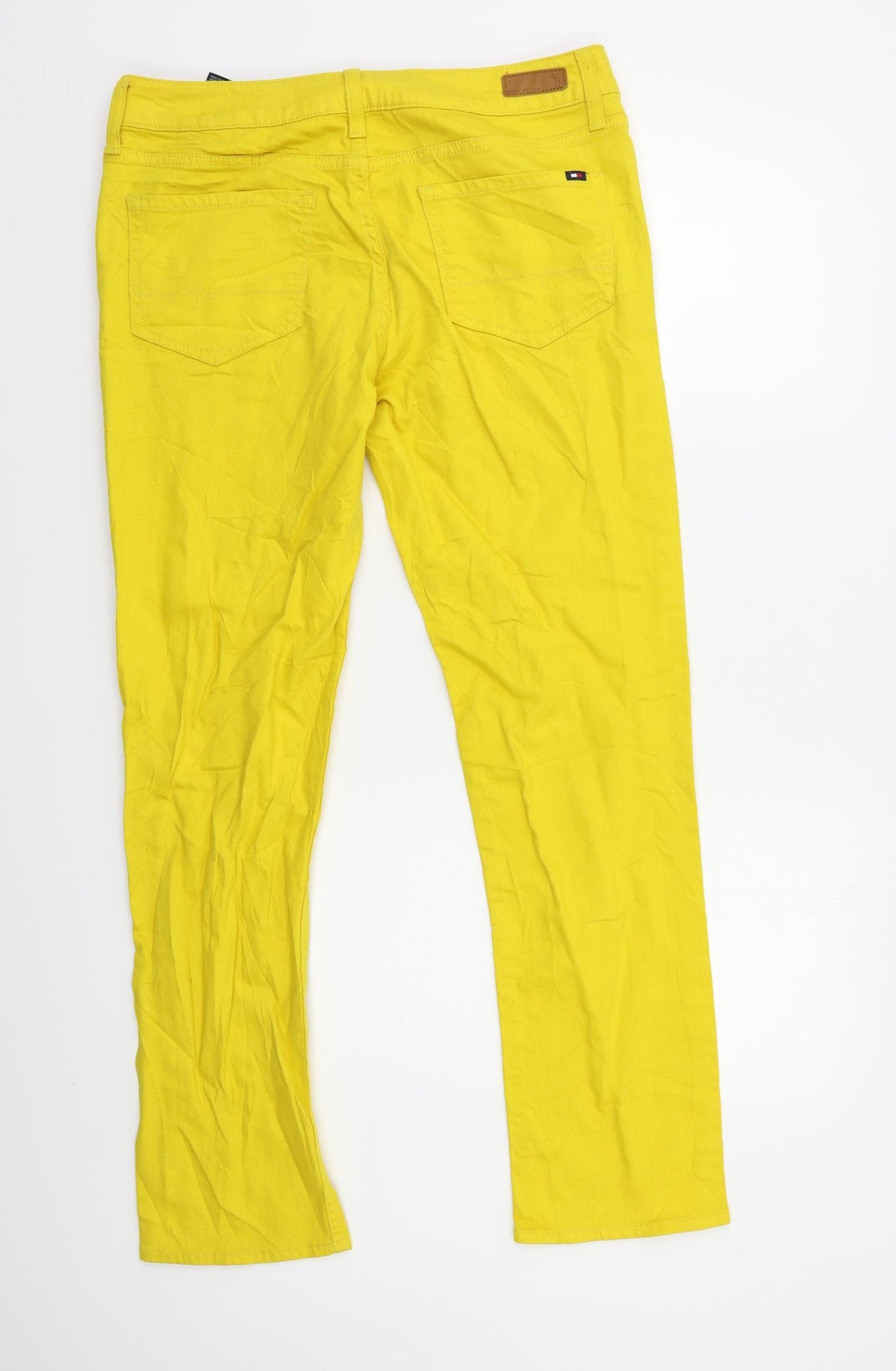 Tommy Hilfiger Womens Yellow   Straight Jeans Size 12 L30 in