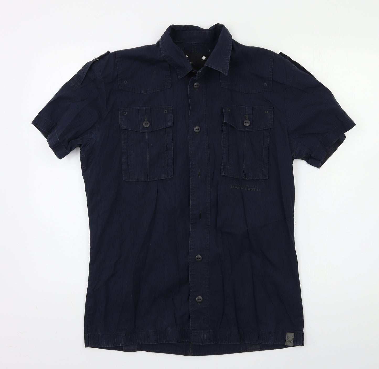 G-Star Mens Blue    Button-Up Size L