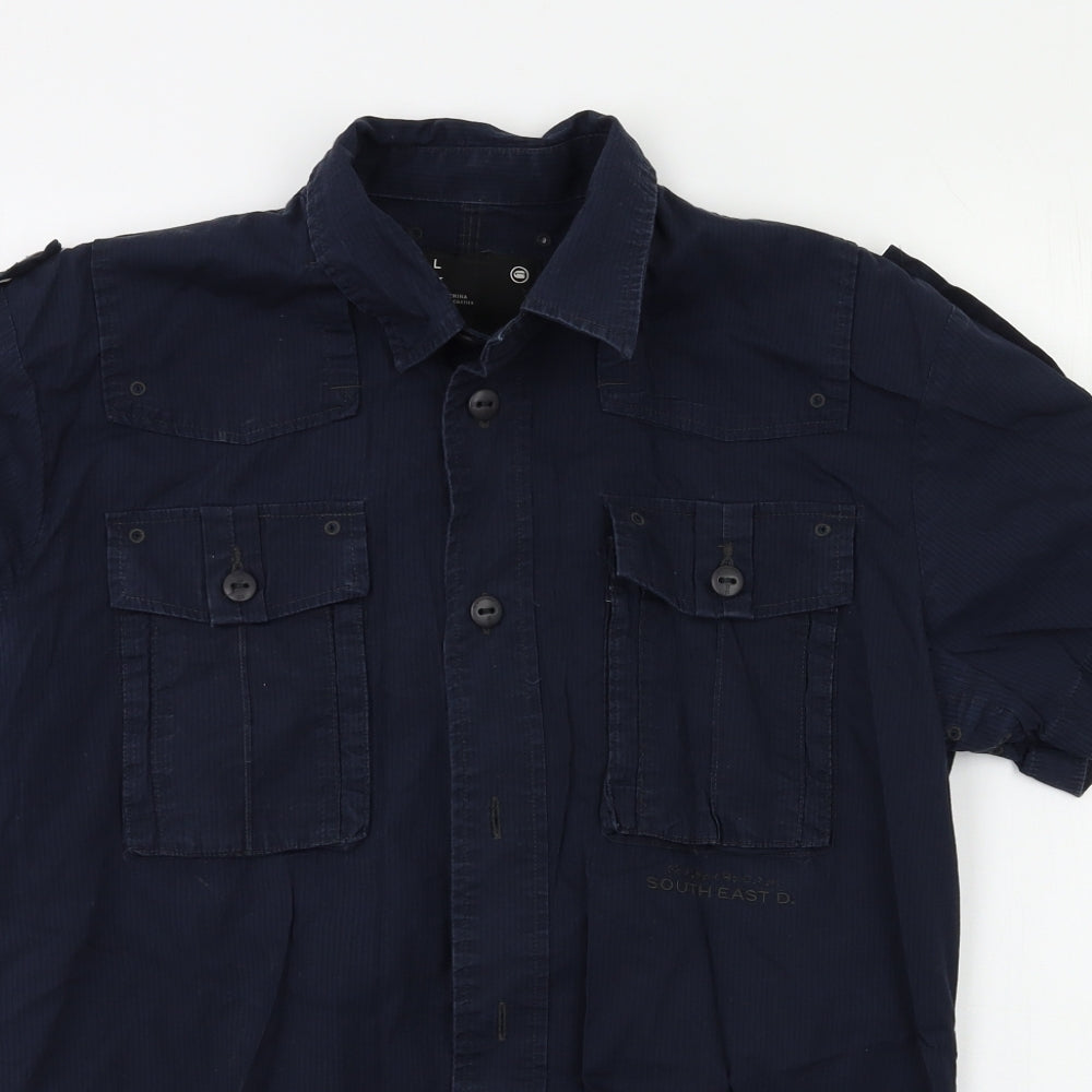 G-Star Mens Blue    Button-Up Size L