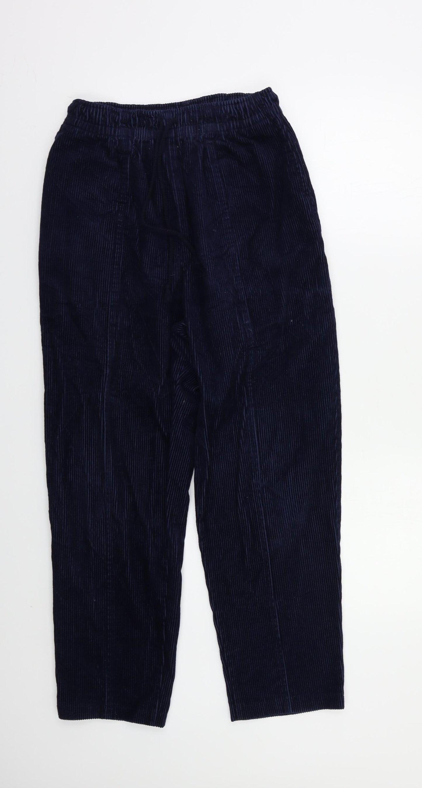 Casual Club Womens Blue  Corduroy Trousers  Size 12 L26 in