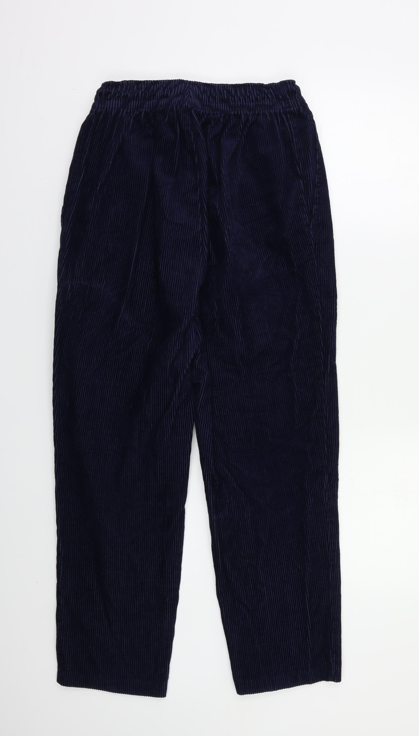 Casual Club Womens Blue  Corduroy Trousers  Size 12 L26 in