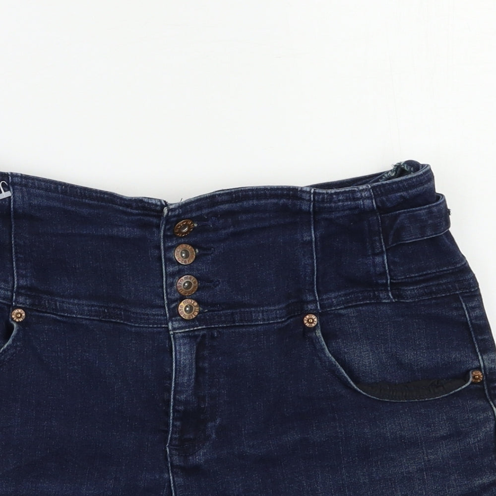 Topshop Womens Blue   Hot Pants Shorts Size 12