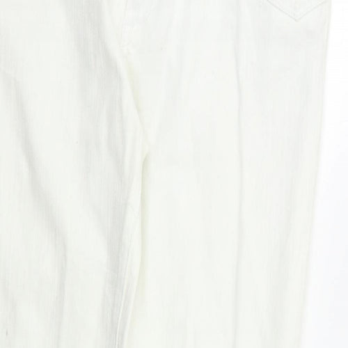 Love Denim Womens White   Straight Jeans Size 14 L30 in