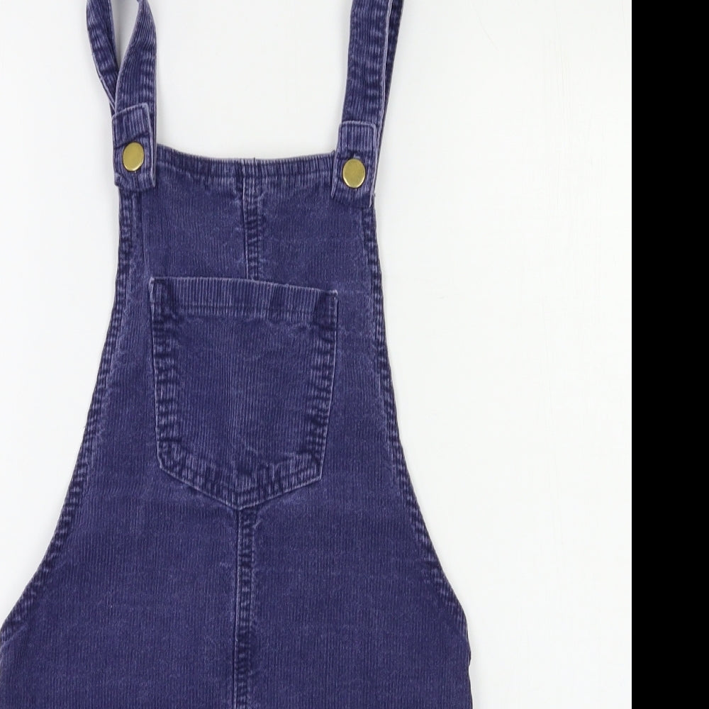 Boohoo Womens Blue   Pinafore/Dungaree Dress  Size 6