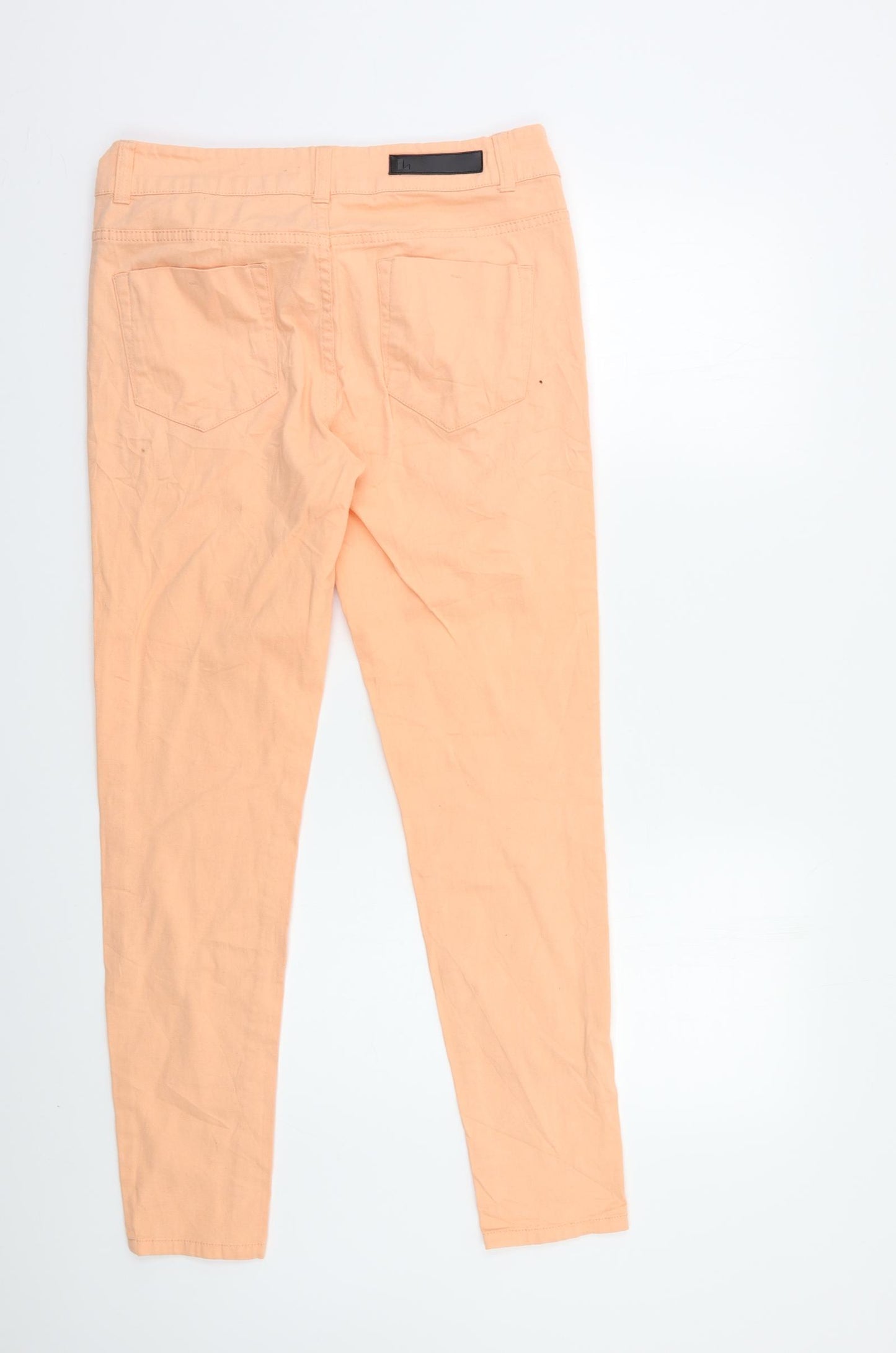 Love Label Womens Orange   Skinny Jeans Size 12 L27 in